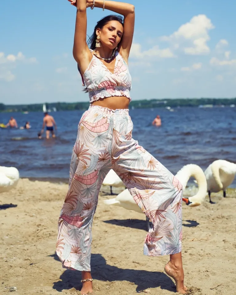 Sale Wzorzysty damski komplet w kolorze m Damskie Komplety Damskie