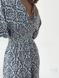 Sale Wzorzysty kombinezon damski Spodnie Materiałowe|Kombinezony