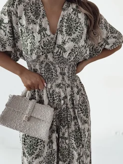 Clearance Wzorzysty kombinezon damski Kombinezony