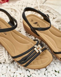 Zdobione damskie sandały Sun Crusher Sandały Płaskie