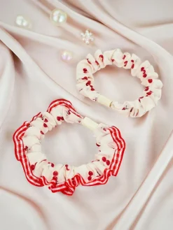 Zestaw 2 gumek do włosów z printem Duettia Damskie Akcesoria Do Włosów