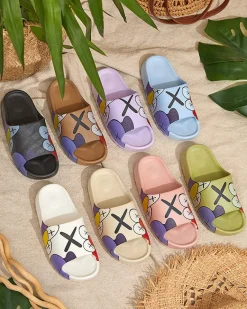 New Zielone damskie klapki Elmino Klapki Basenowe|Klapki Płaskie