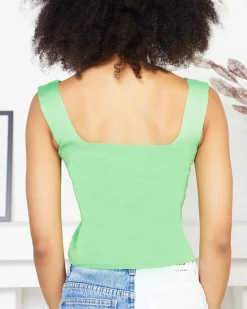 Sale damski crop top na ramiączkach Bluzki / Koszule / Koszulki