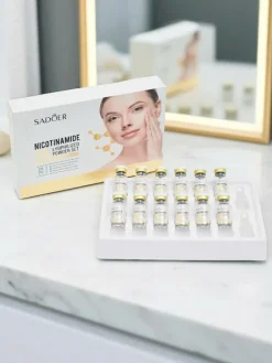 Sadoer Zestaw Lyofilizowanego Pudru Nikotynamidu i Witaminy C Twarz|Twarz
