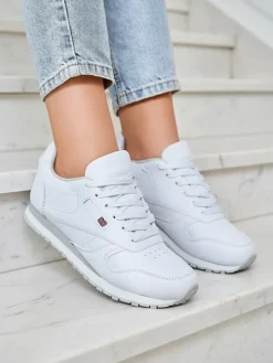 Sneaker Atelier Bianca - Klasyczne Białe Buty Damskie Damskie Sneakersy