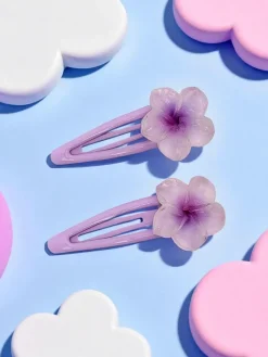 Sale Spinki do włosów Florisia z kwiatem Dziewczęce