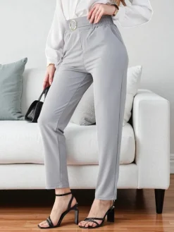 Outlet Spodnie Eleganza Spodnie Materiałowe