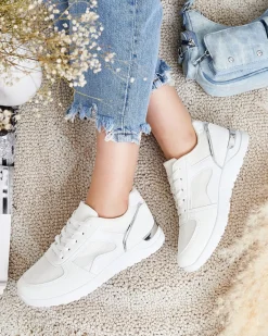 Sportowe buty damskie z eko-skóry Marhina - Obuwie Damskie Sneakersy