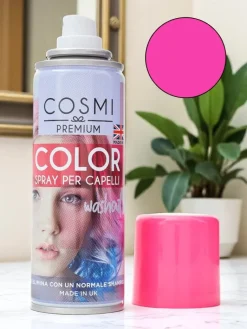 Spray Koloryzujący Lakier do włosów Fuksjowy Włosy