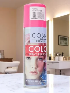 Spray Koloryzujący Lakier do włosów Fuksjowy Włosy