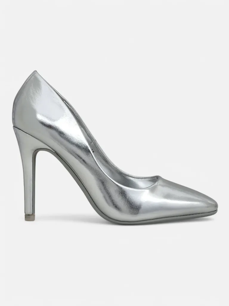 New Srebrne Szpilki Elegante Szpilki|Klasyczne