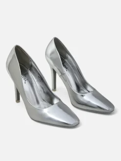 New Srebrne Szpilki Elegante Szpilki|Klasyczne