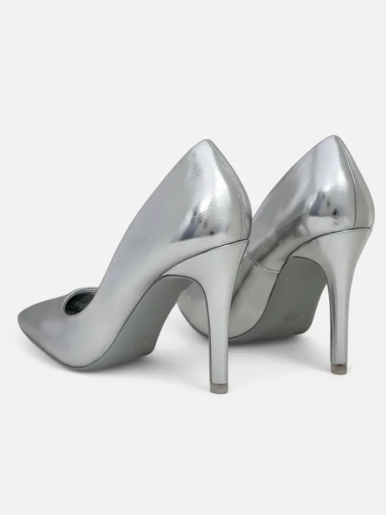 New Srebrne Szpilki Elegante Szpilki|Klasyczne