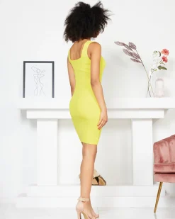 Sukienka tkaninowa na ramiączkach w kolorze m- Odzież Sukienki Letnie|Sukienki Krótkie