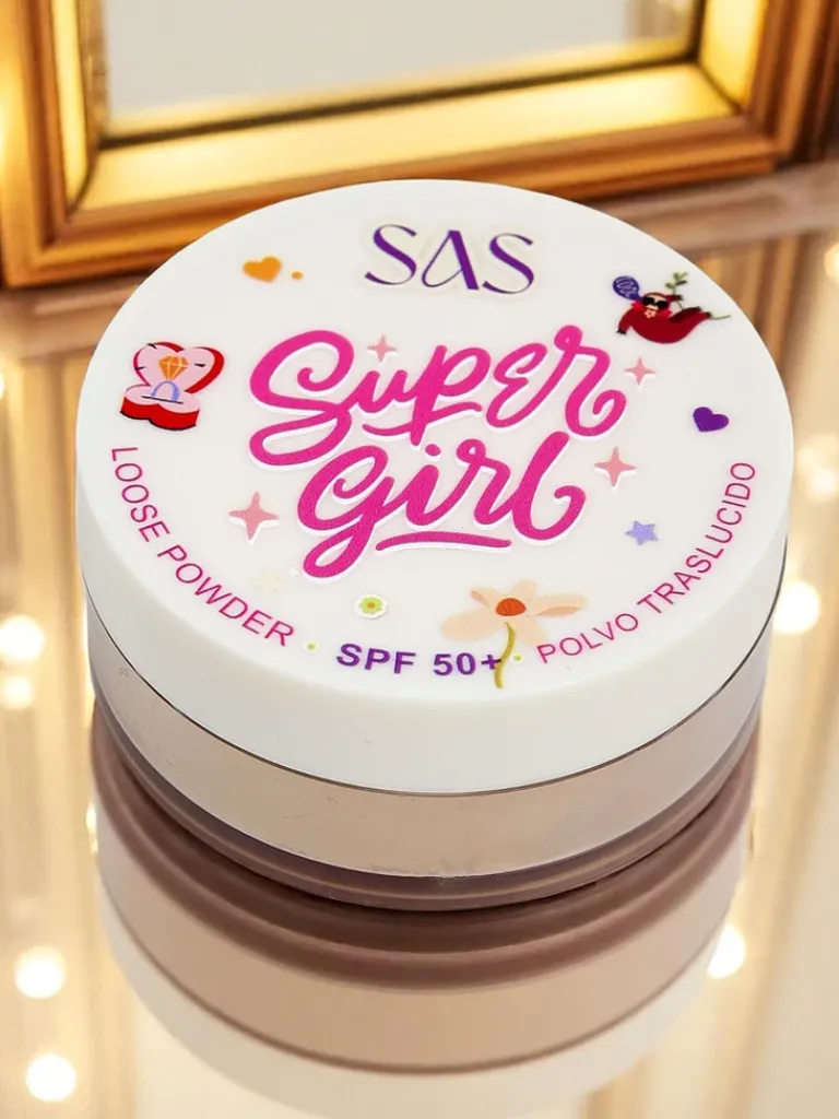 Sypki puder do twarzy z SPF 50 Golden Glow Twarz