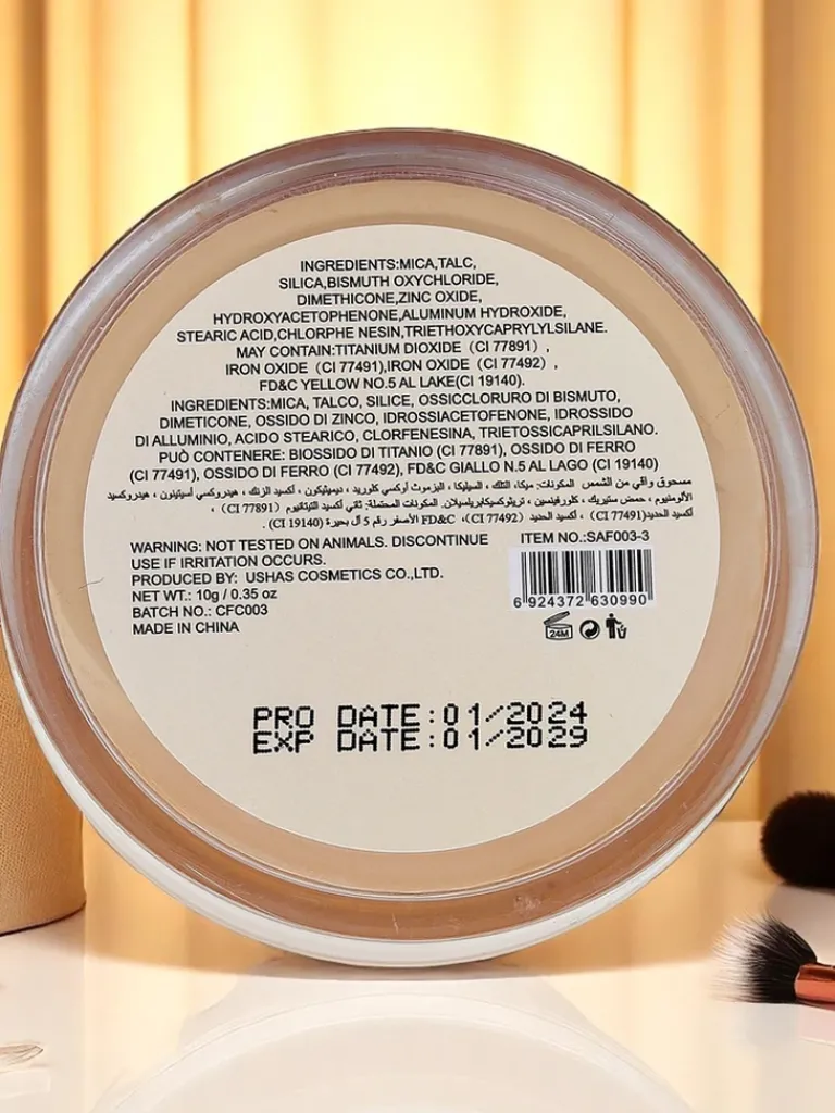 Sypki puder do twarzy z SPF 50 Golden Glow Twarz