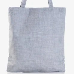 Online Szara damska torba z ozdobną naszywką - Torebki Damskie Materiałowe