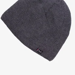 Discount Szara męska ocieplana czapka - Akcesoria Czapki