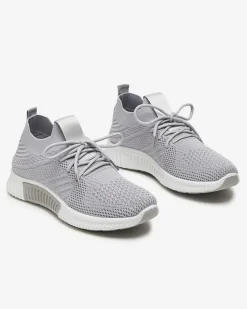 New Szare damskie buty sportowe Merisal - Obuwie Damskie Bieganie, Ćwiczenia I Trening