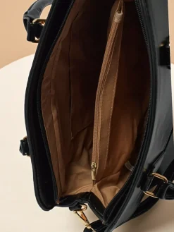 New Toebka damska shopper eko skórzana z tłoczeniem Iron Lace Damskie Torebki Shoppers