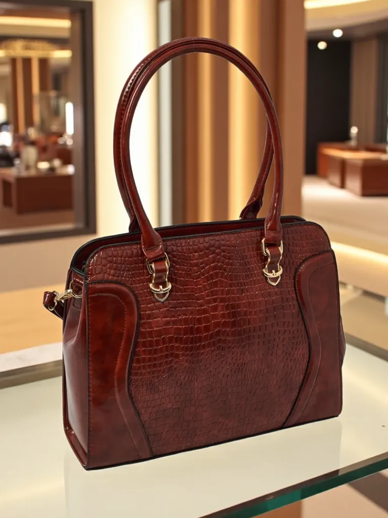 Best Toebka damska shopper eko skórzana z tłoczeniem Iron Lace Damskie Torebki Shoppers