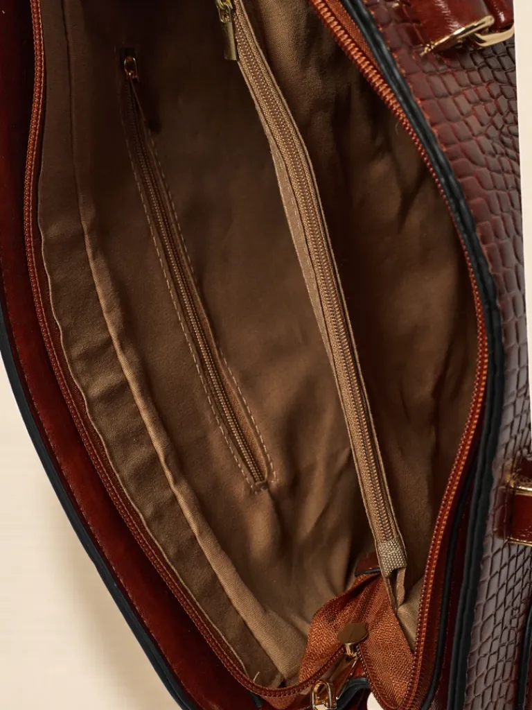 Best Toebka damska shopper eko skórzana z tłoczeniem Iron Lace Damskie Torebki Shoppers