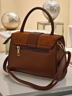 Hot Torebka Camelia z Ekoskóry i Zamszu Damskie Małe Torebki