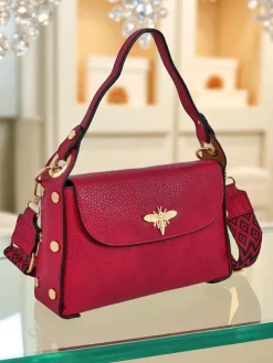 Online Torebka damska fuksjowa Minerva skóra ekologiczna na ramię i crossbody Damskie Małe Torebki