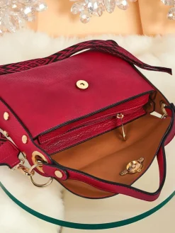 Online Torebka damska fuksjowa Minerva skóra ekologiczna na ramię i crossbody Damskie Małe Torebki