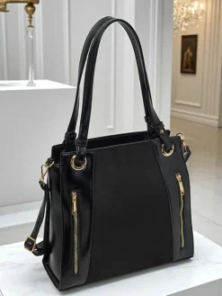 New Torebka damska shopper eko skórzana Silent Raven Damskie Torebki Shoppers