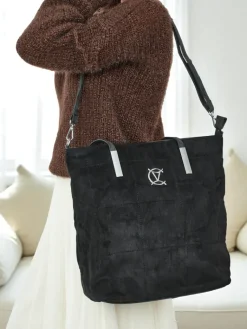 Sale Torebka damska shopper eko zamszowa Caryenne Damskie Torebki Shoppers