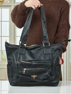 Online Torebka damska shopper eko skórzana pikowana Marvaya Damskie Torebki Shoppers