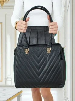 Sale Torebka damska shopper eko skórzana z tłoczeniem Corvella Damskie Torebki Shoppers