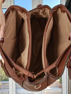 Sale Torebka damska shopper eko skórzana z tłoczeniem Corvella Damskie Torebki Shoppers