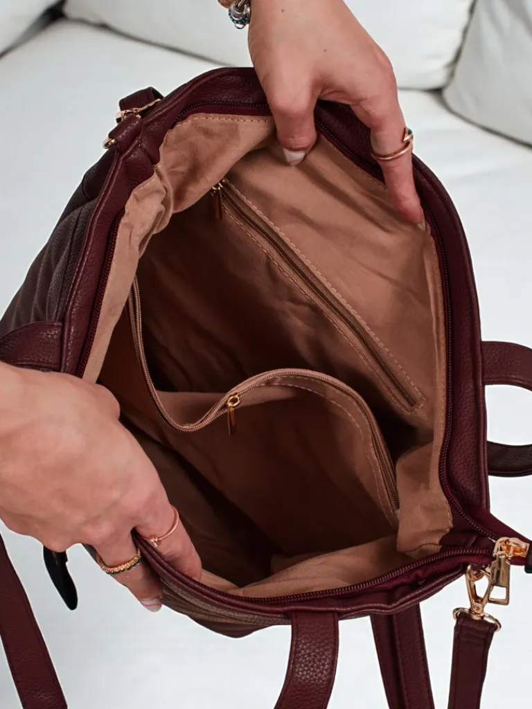 Torebka damska shopper eko skórzana z tłoczeniem Raven Drift Damskie Torebki Shoppers