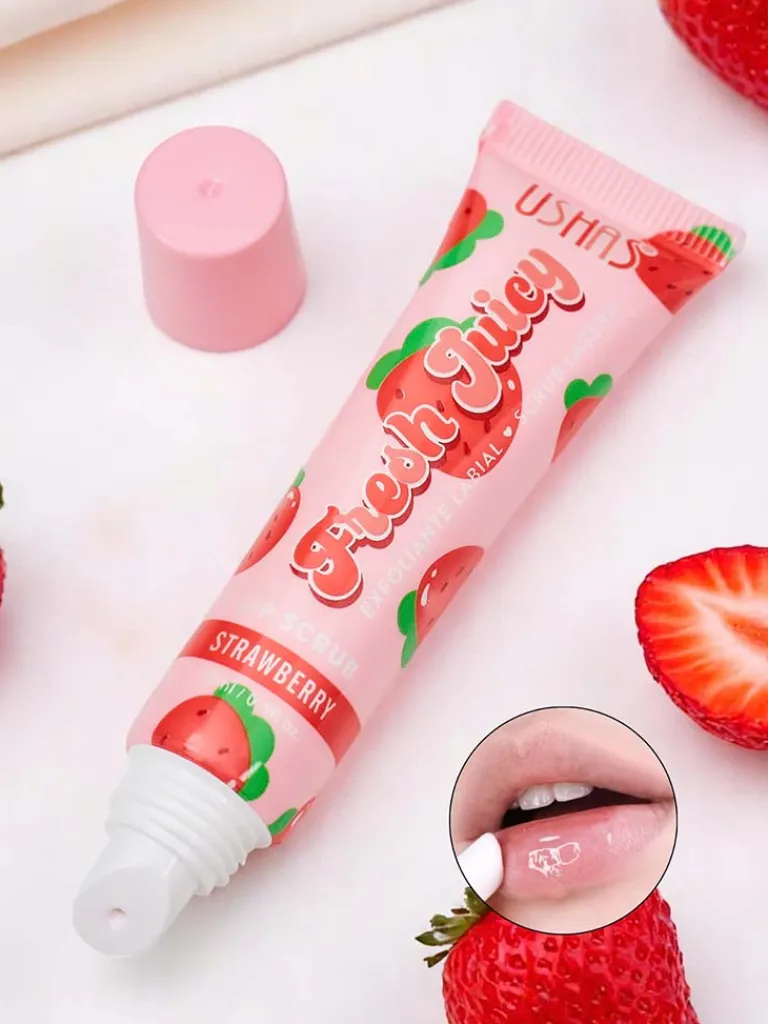 Truskawkowy peeling do ust Twarz