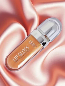 New USHAS Błyszczyk do ust z brokatem kolor Gold Usta