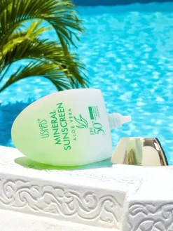 Discount USHAS Krem przeciwsłoneczny mocno nawilżający z aloesem 50 SPF Ciało