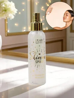 Online USHAS Summer Spray- Rozświetlacz do twarzy i ciała w płynie Pearl Twarz