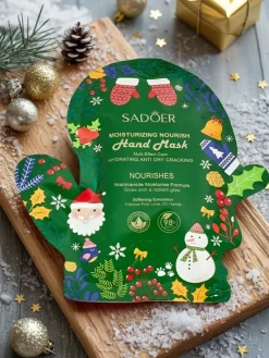 Sale Świąteczna Maska do rąk - rękawiczki z niacynamidami- nawilżająca Dłonie