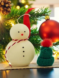 Sale Świąteczna świeca zapachowa Śnieżny Bałwanek Dekoracje I Ozdoby|Artykuły Chemiczne