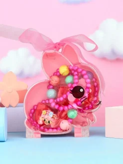 Outlet Zestaw biżuterii dla dzieci Bambina Allegra Fuschia Dziewczęce