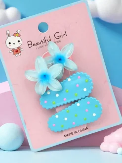 Best Zestaw spinek do włosów z motywem kwiatów Dziewczęce