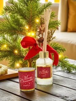 Clearance Zestaw: Świąteczne pałeczki zapachowe i świeca Merry Christmas Artykuły Chemiczne